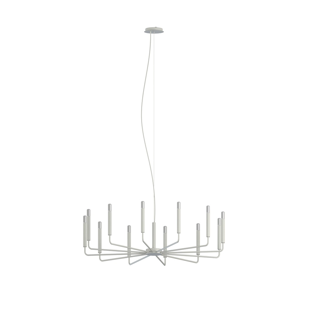 Lustre moderne Orto Ø gris 103 cm