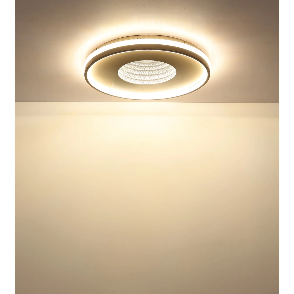 Plafonnier design Shirley brun sable Ø 50,5cm Globo 9007371578351