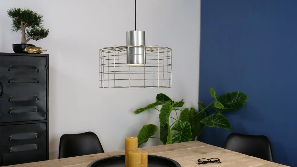 Lampe à fil gris Milligan Ø 38 cm Eglo 9002759436490