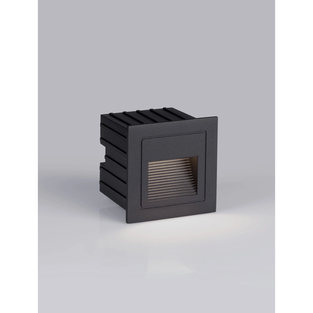 Luminaire encastré carré Polka noir Lyora 5212017453198