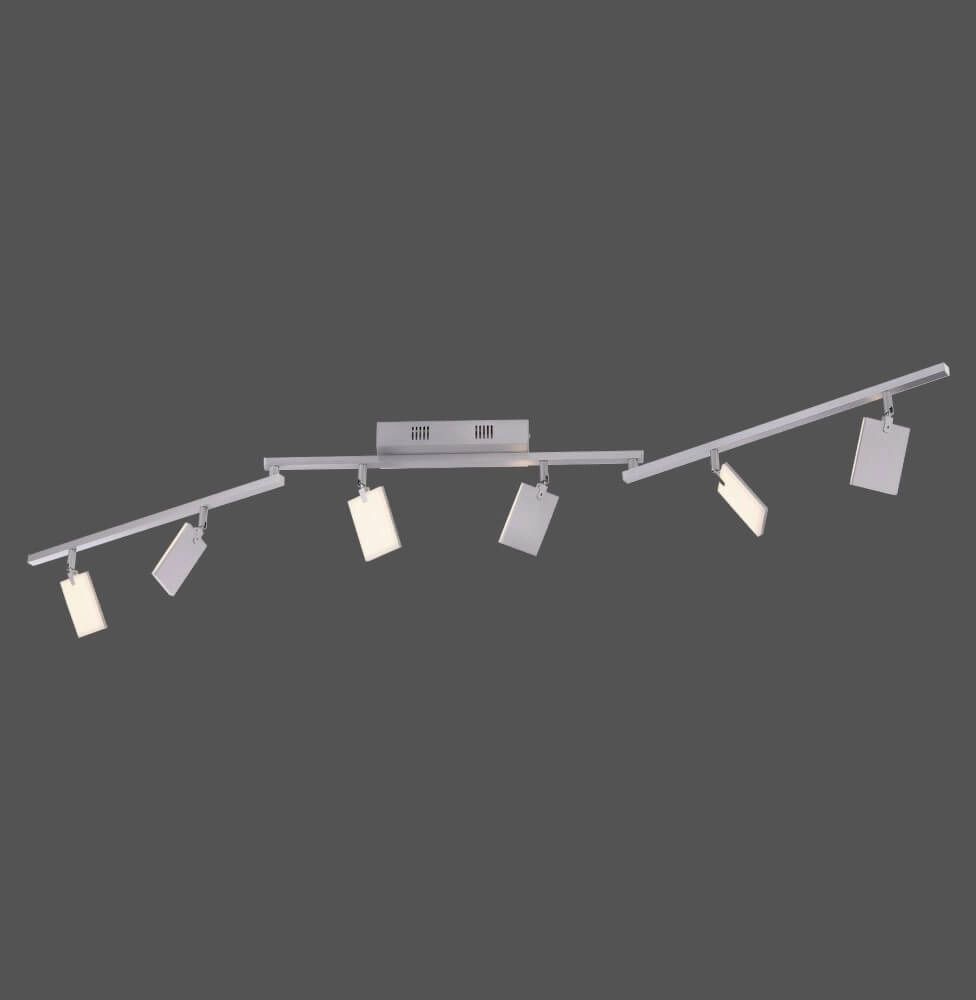 Plafonnier Pure Mira 6 lumières en aluminium Paul Neuhaus 4012248359389