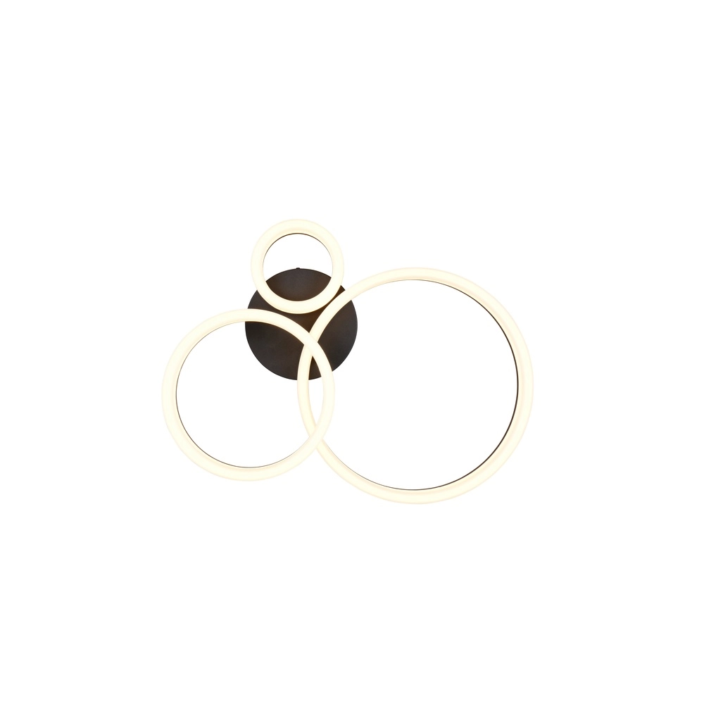 Plafonnier design Scope M noir Trio 4017807656022