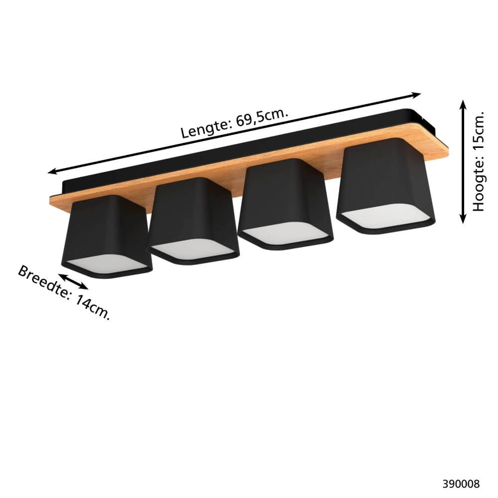 Plafonnier 4 lumières Ruscio Stars of Light 9008606220809