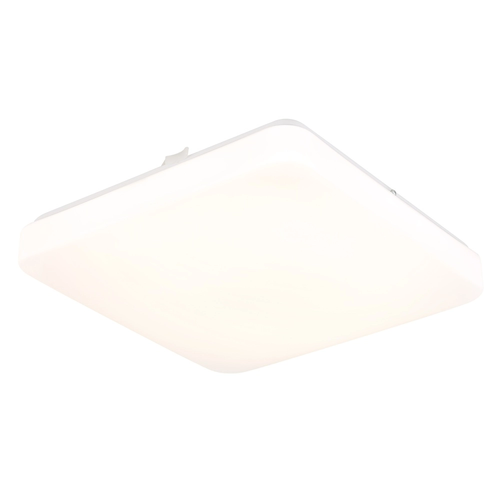 Lampe de plafond Donte Blanc carré 27 cm