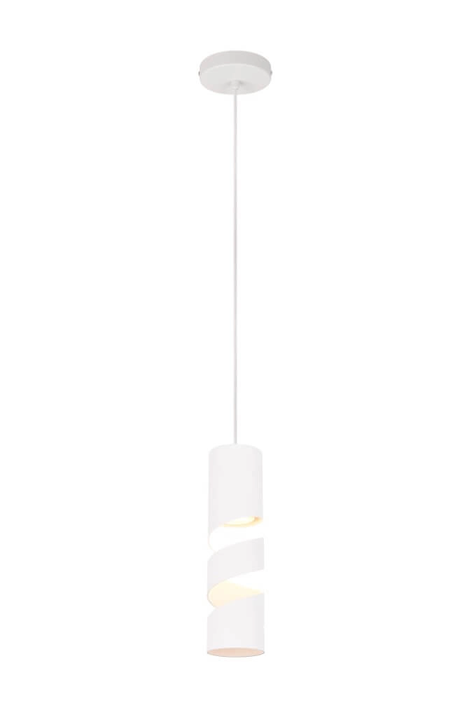 Lampe suspendue tube Stream Ø 8 cm - blanc Lampe suspendue tube Stream Ø 8 cm - blanc