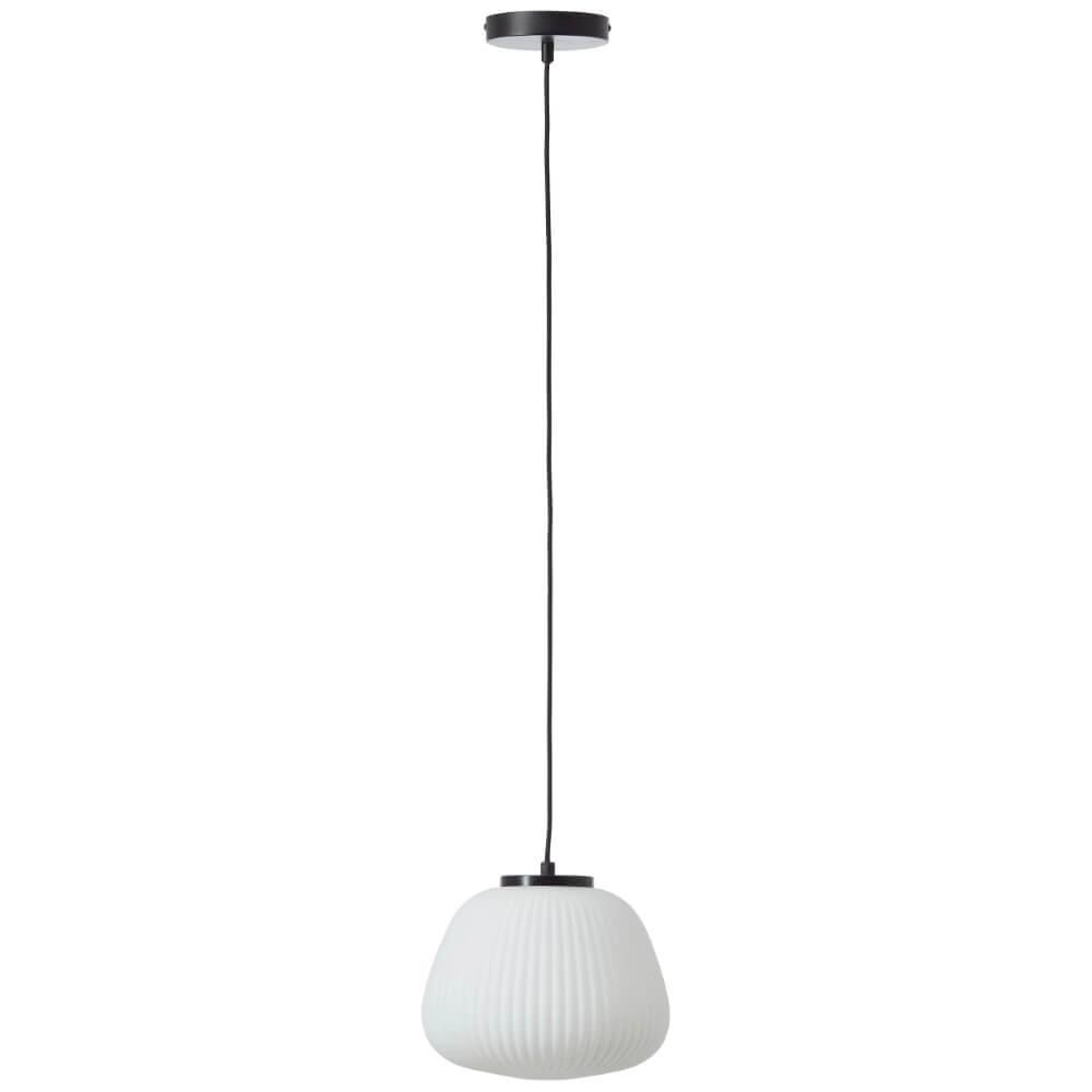 Lampe suspendue Kaizen noir avec du blanc Brilliant 4004353447167