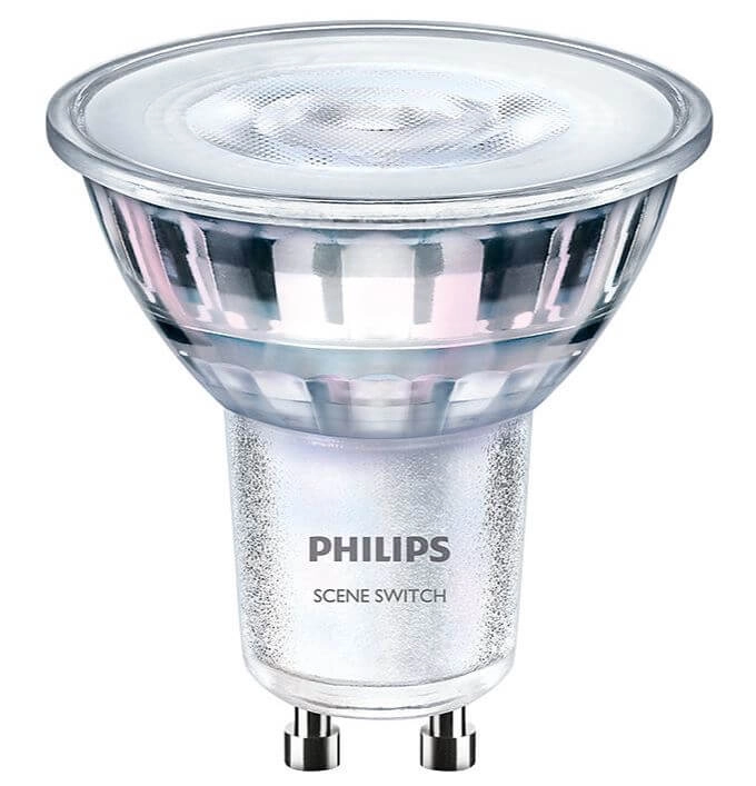 Spots à intensité variable en 3 étapes GU10 - 4,8W - 355 lumen Philips 8719514307742