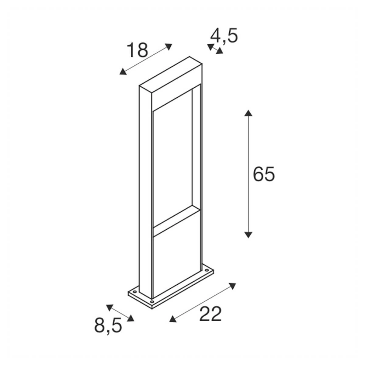 Lampe de jardin Flatt 65cm SLV 4024163231510