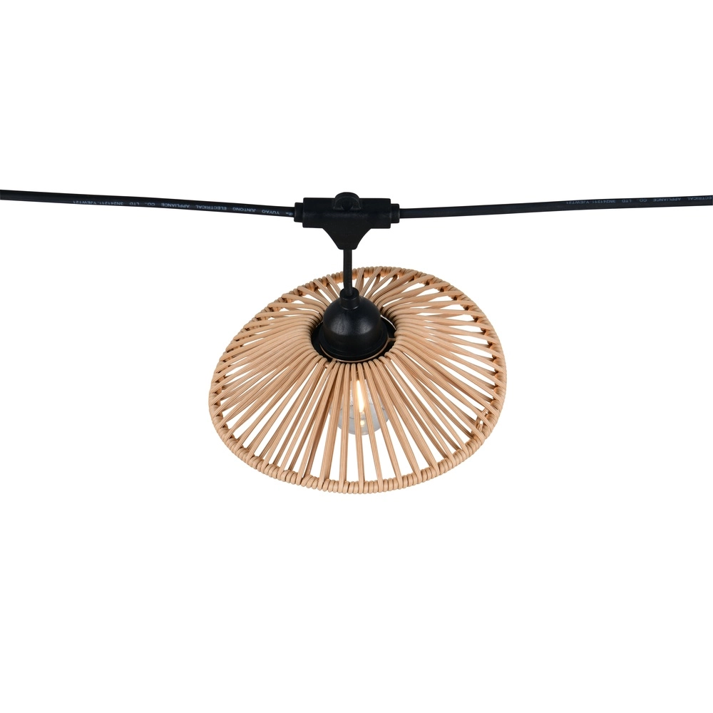 Lampes à guirlande Chain noir avec brun 600 cm Trio 4017807697612