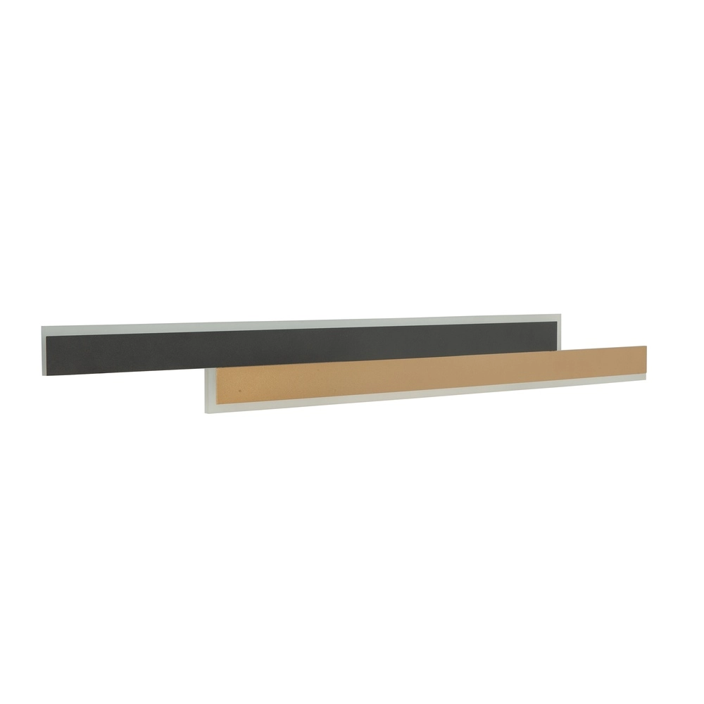 Applique murale design Florence Noir avec laiton