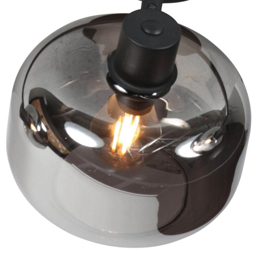 Plafonnier noir Tenebris double Steinhauer 8712746178104