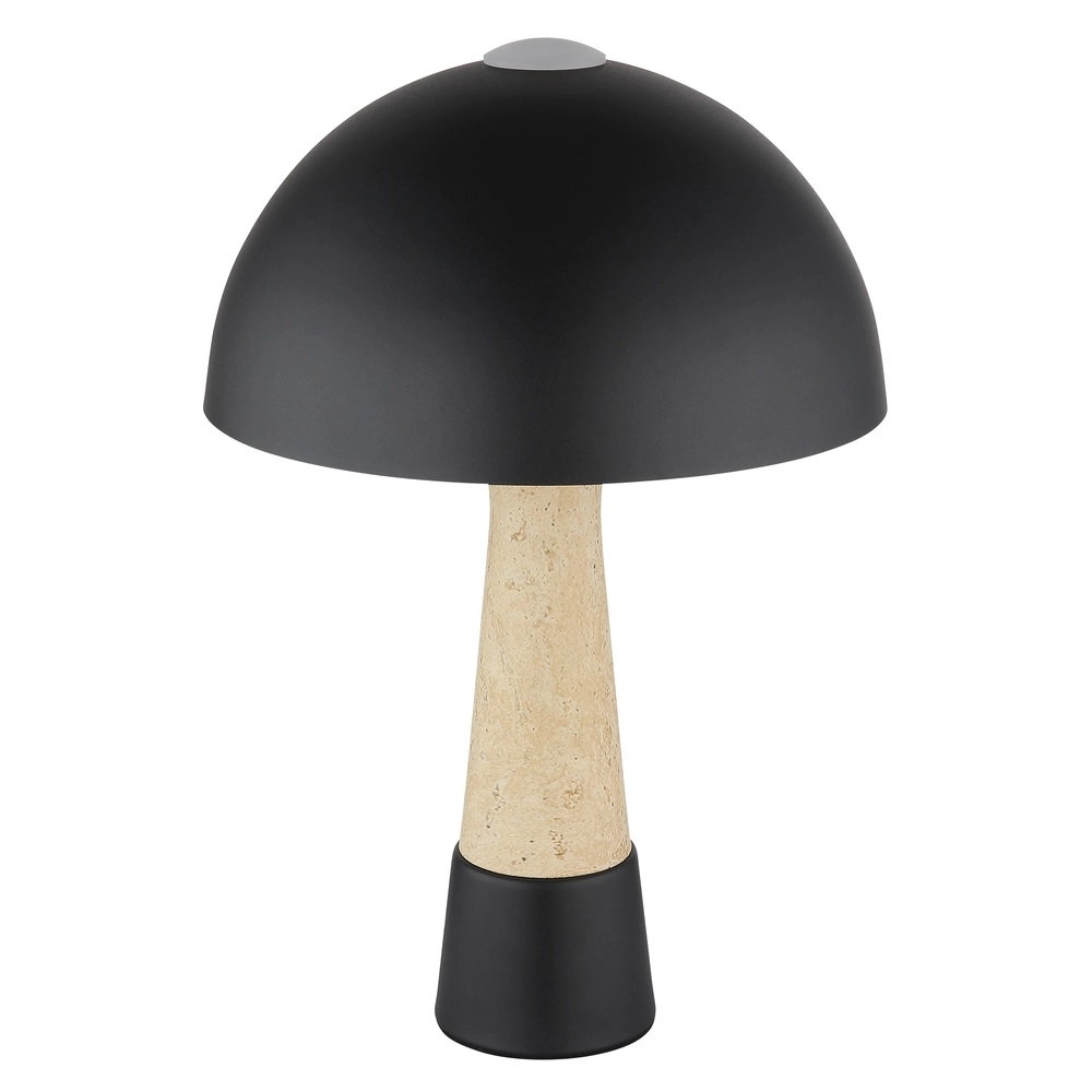 Lampe de table unique Paulin Ø 25cm noir Globo 9007371573059
