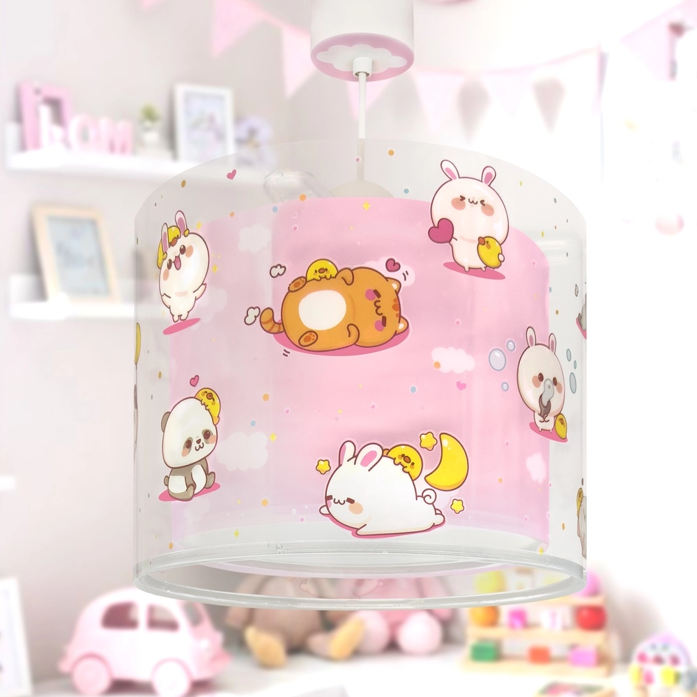 Suspension enfant Kawaii Friends Lueur rose dans le noir Dalber 8420406002217
