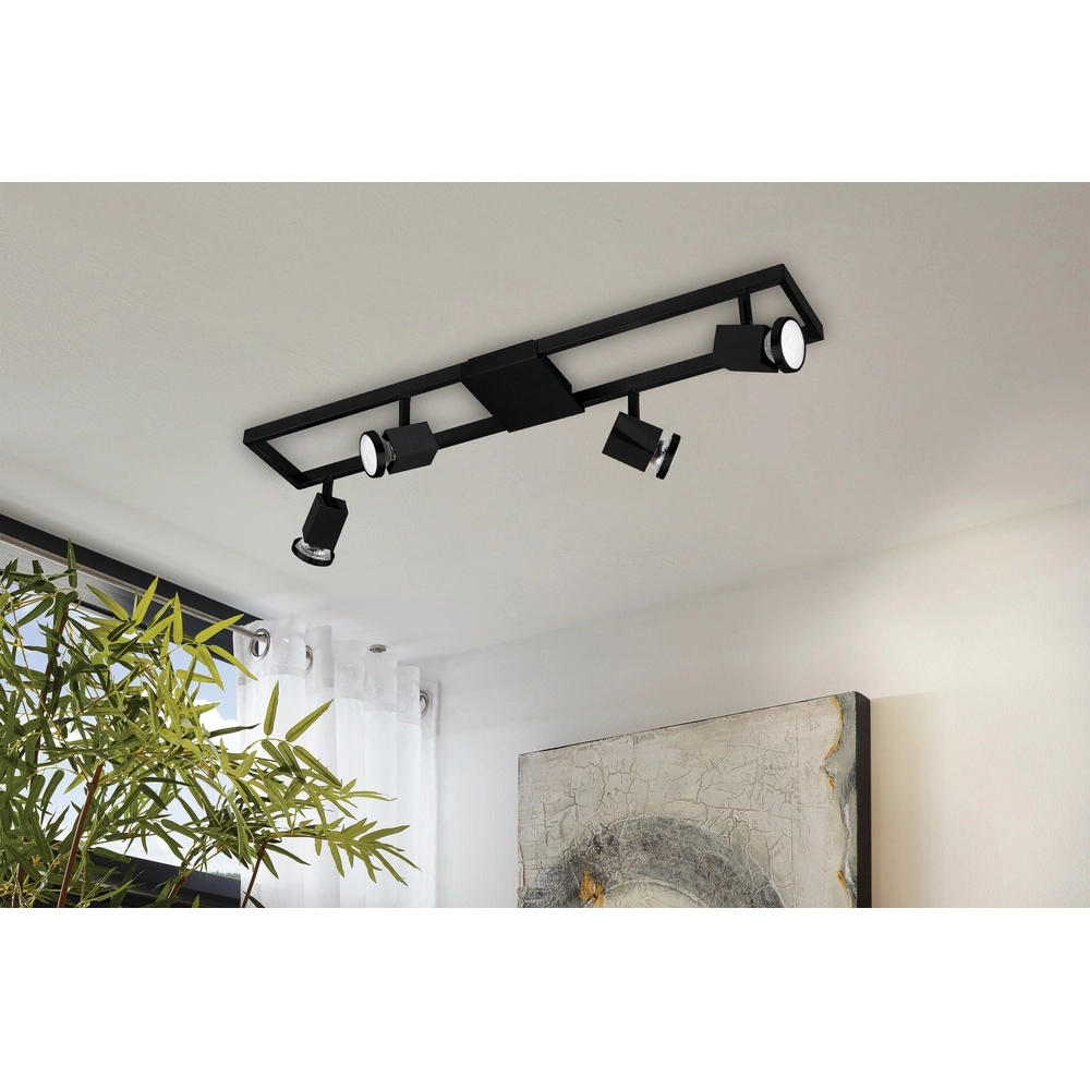 Lumière LED de plafond Zeraco 1 4x GU10 Eglo 9002759310721