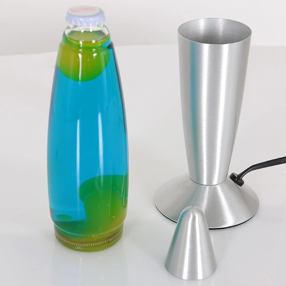 Lampe à lave en acier inoxydable Volcan balle Steinhauer 8712746146998