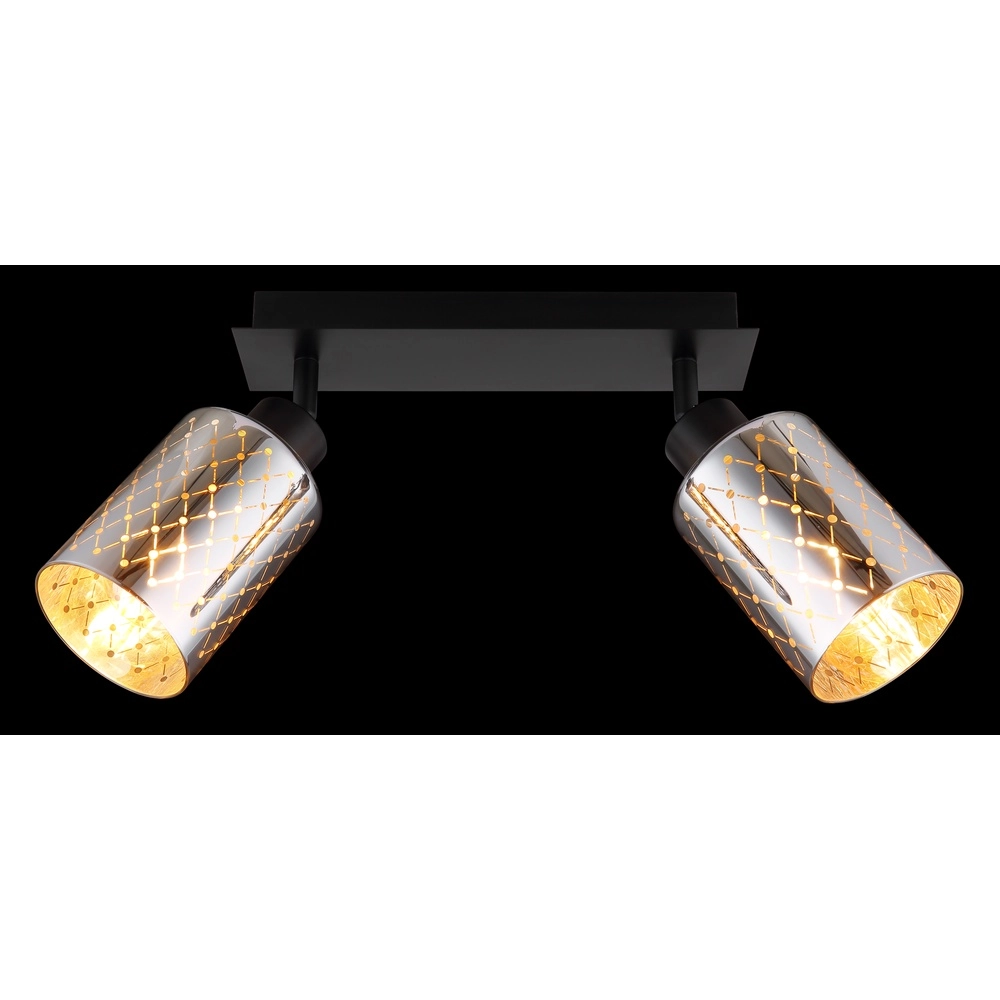 Lampe de plafond à design Alonso 2-noir clair Globo 9007371566259