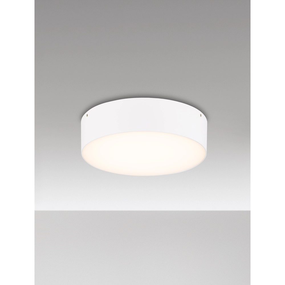 Plafonnier rond Judi Ø 21cm blanc