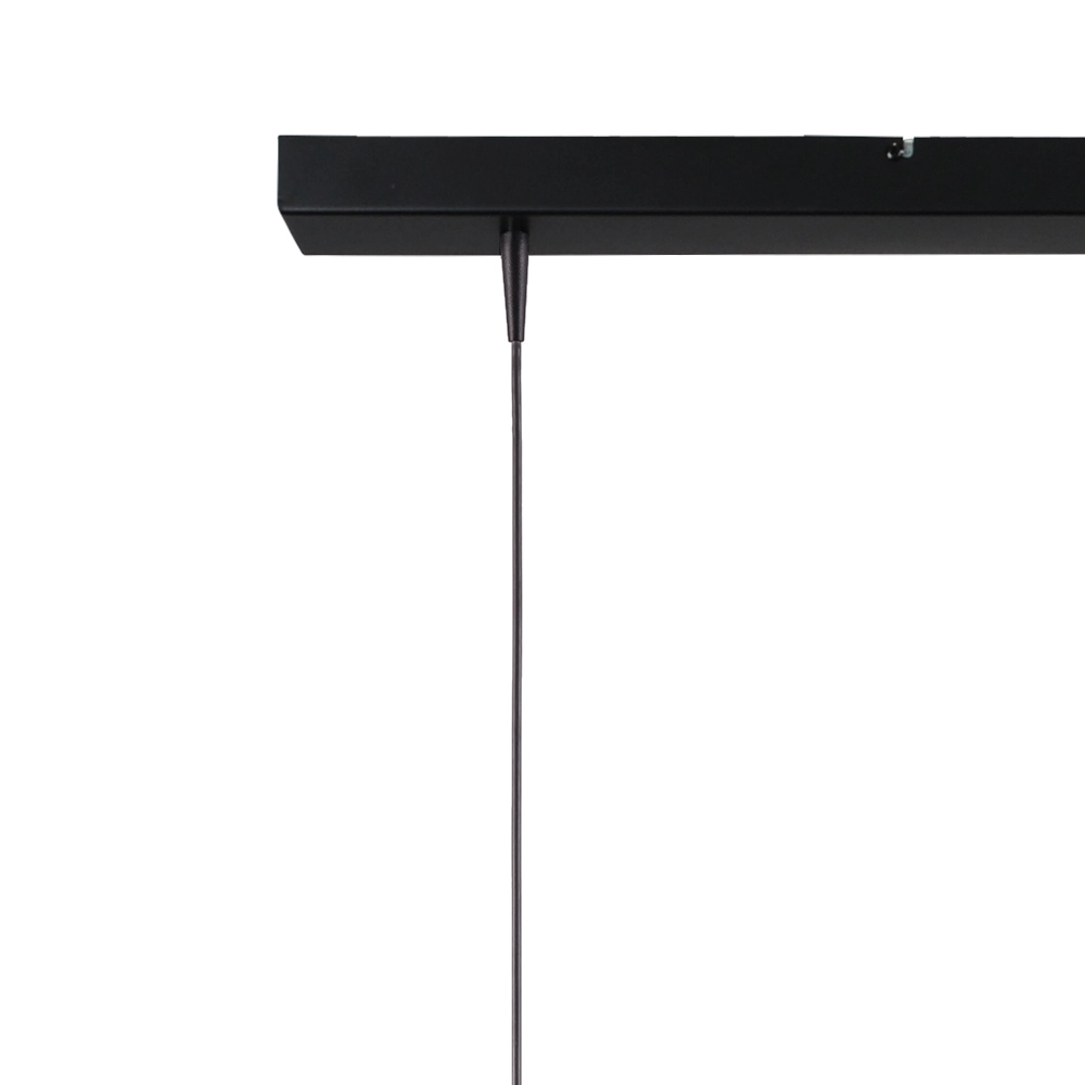 Lampe pendante à 3 lampes Scala 100cm noir avec nickel Ø 20cm Masterlight 8718121312767