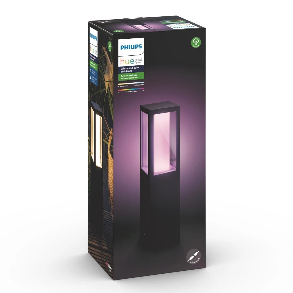 Lampe d'extérieur sur pied Hue Impress 40cm - 24 volts - noir Philips 8718696170526