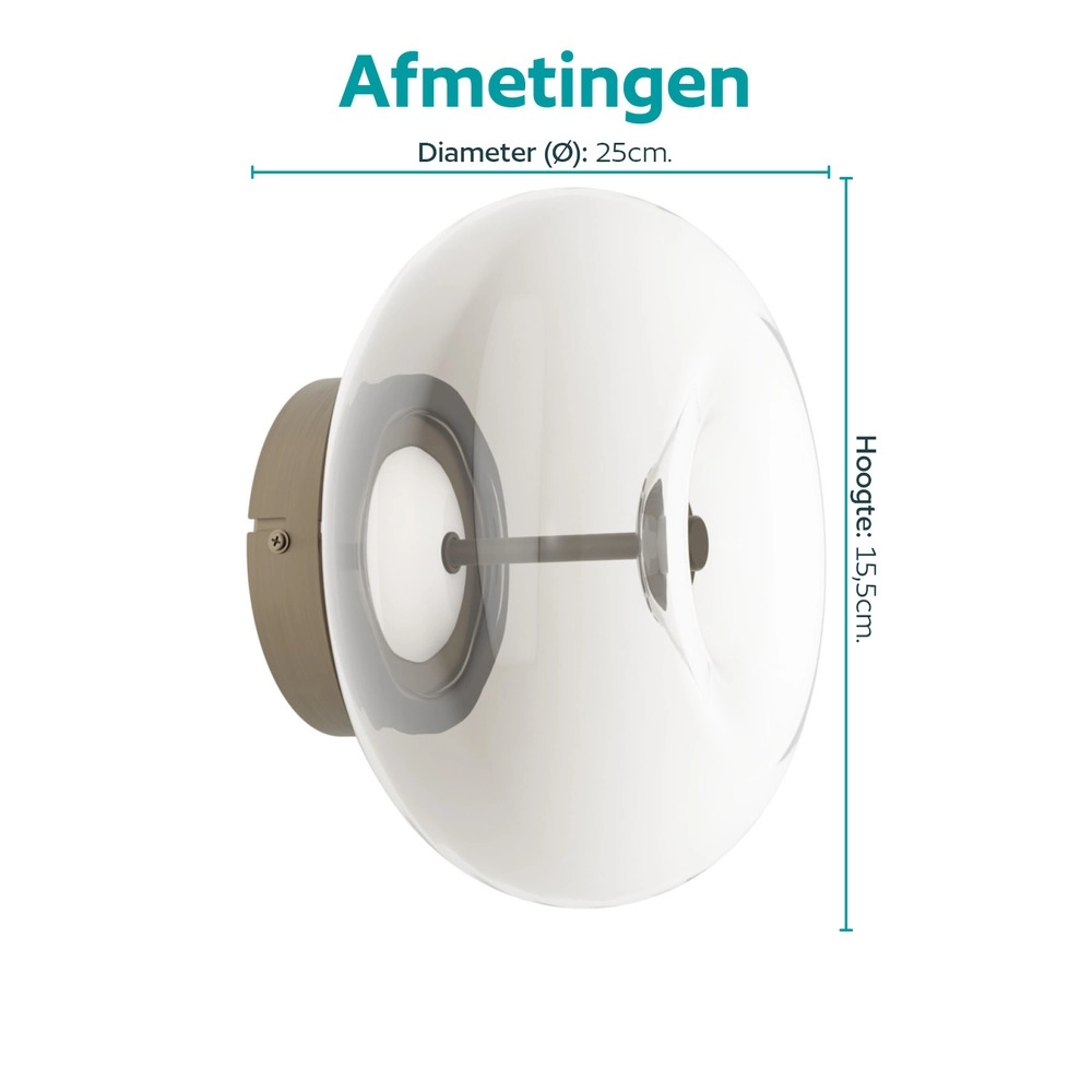 Lampe de plafond unique Optica 1 bronze Eglo 9008606391059