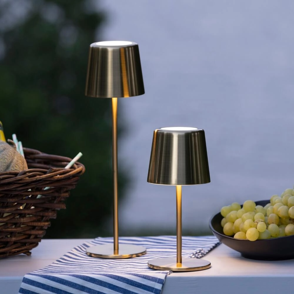 Lampe de table rechargeable Xaana noir Brilliant 4004353441455