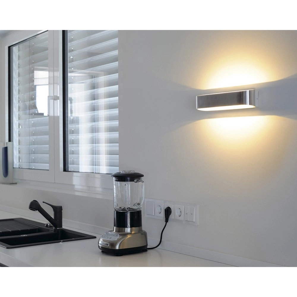 Applique murale LED Asso 300 2x5w - 3000K - 30cm gris métal SLV 4024163142243