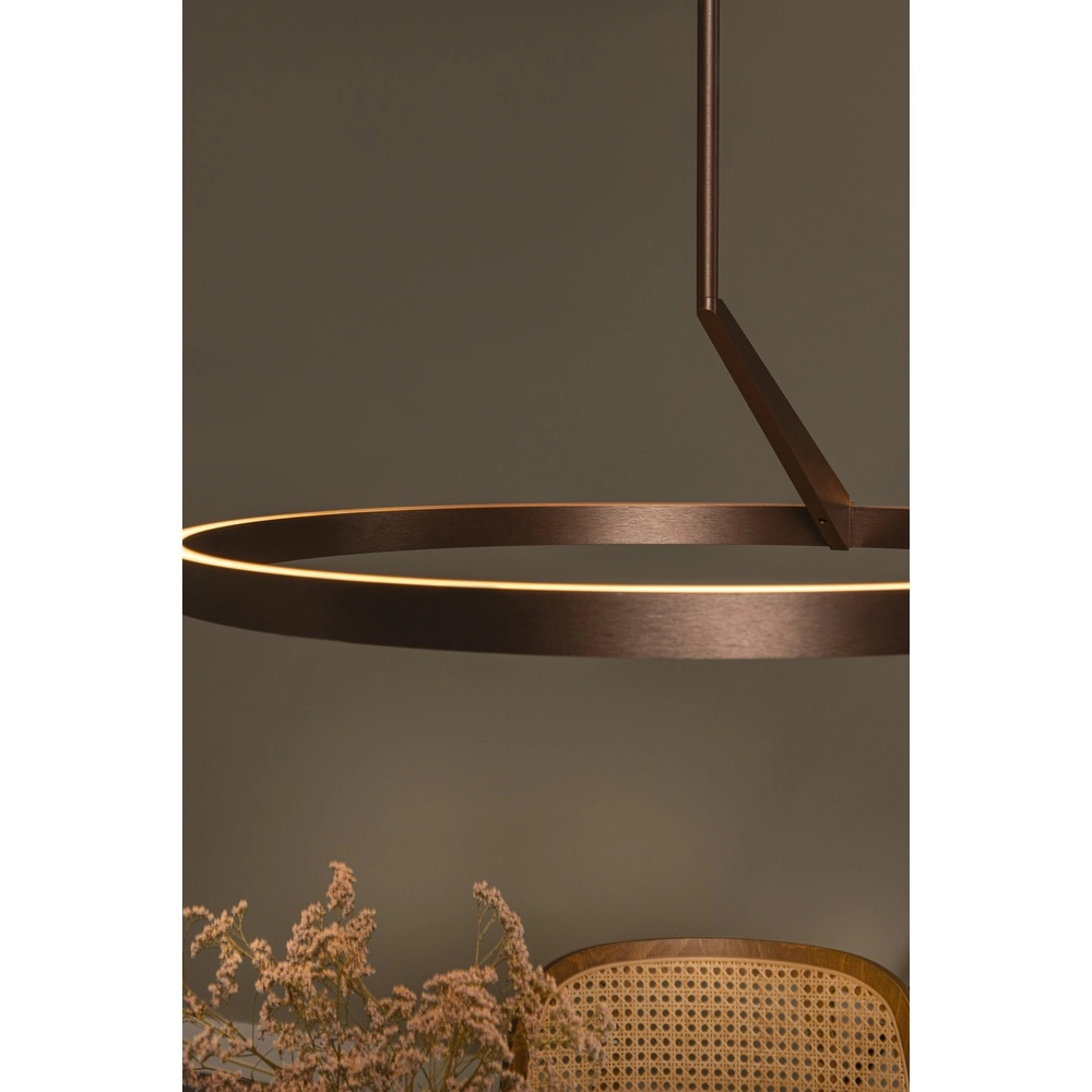 Suspension LED élégante Applause Rouge cuivré - Ø 60cm Premium by Lucide 5411212221834