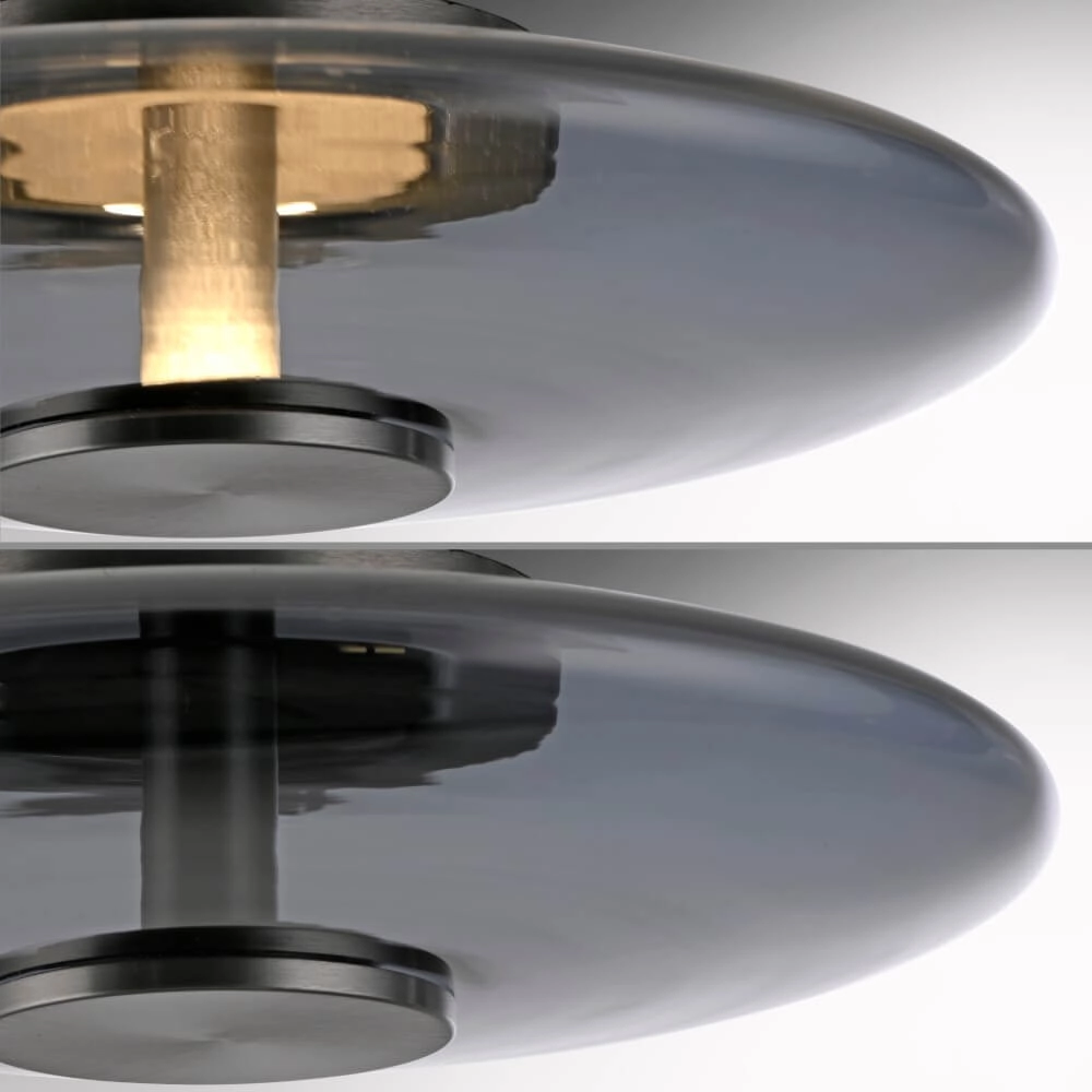 Lampe de table design Pure Vitrum gris Paul Neuhaus 4012248382707