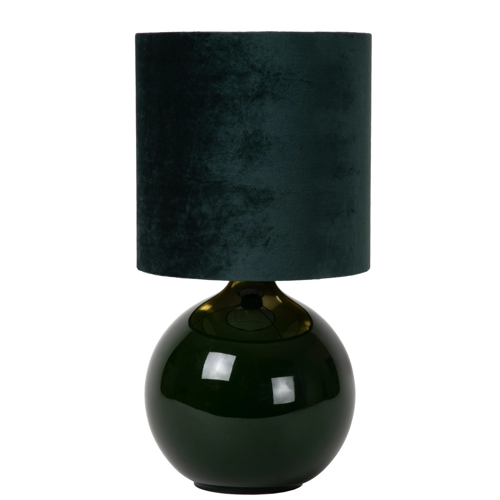 Lampe de table verte Esterad Ø 24cm