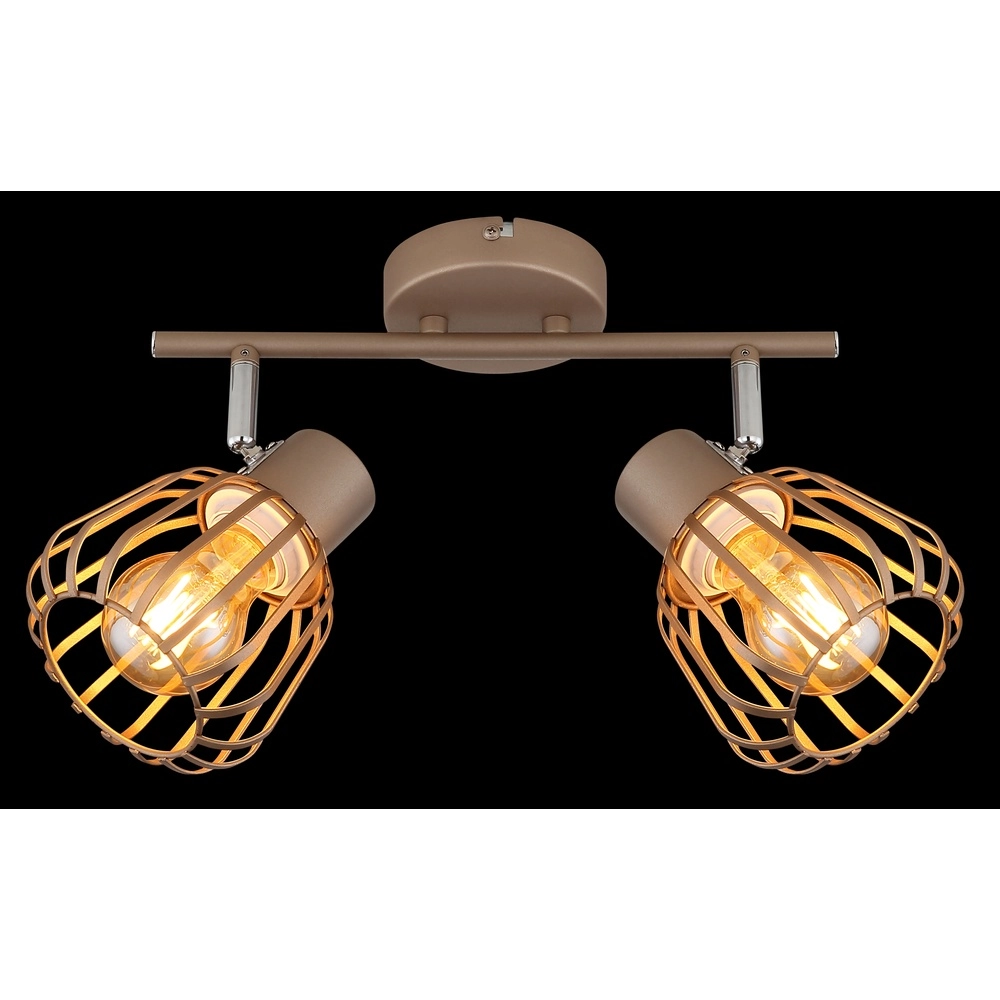 Lampe de plafond Olin 2-café marron clair Globo 9007371586578