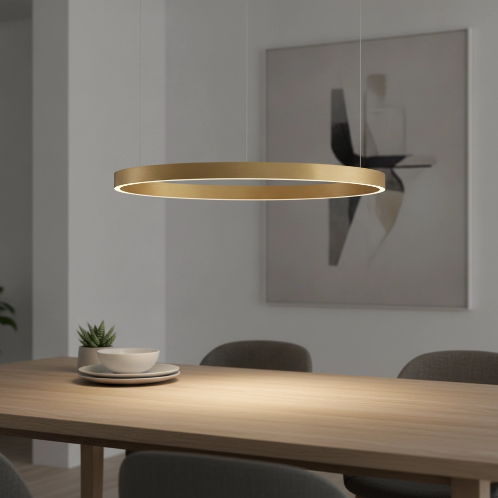 Suspension dorée Elowen design Ø 80cm
