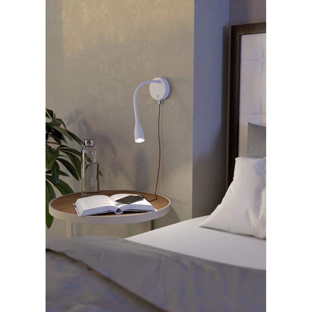 Lampe de chevet Olivandino 1 Blanc flexible Eglo 9008606347797