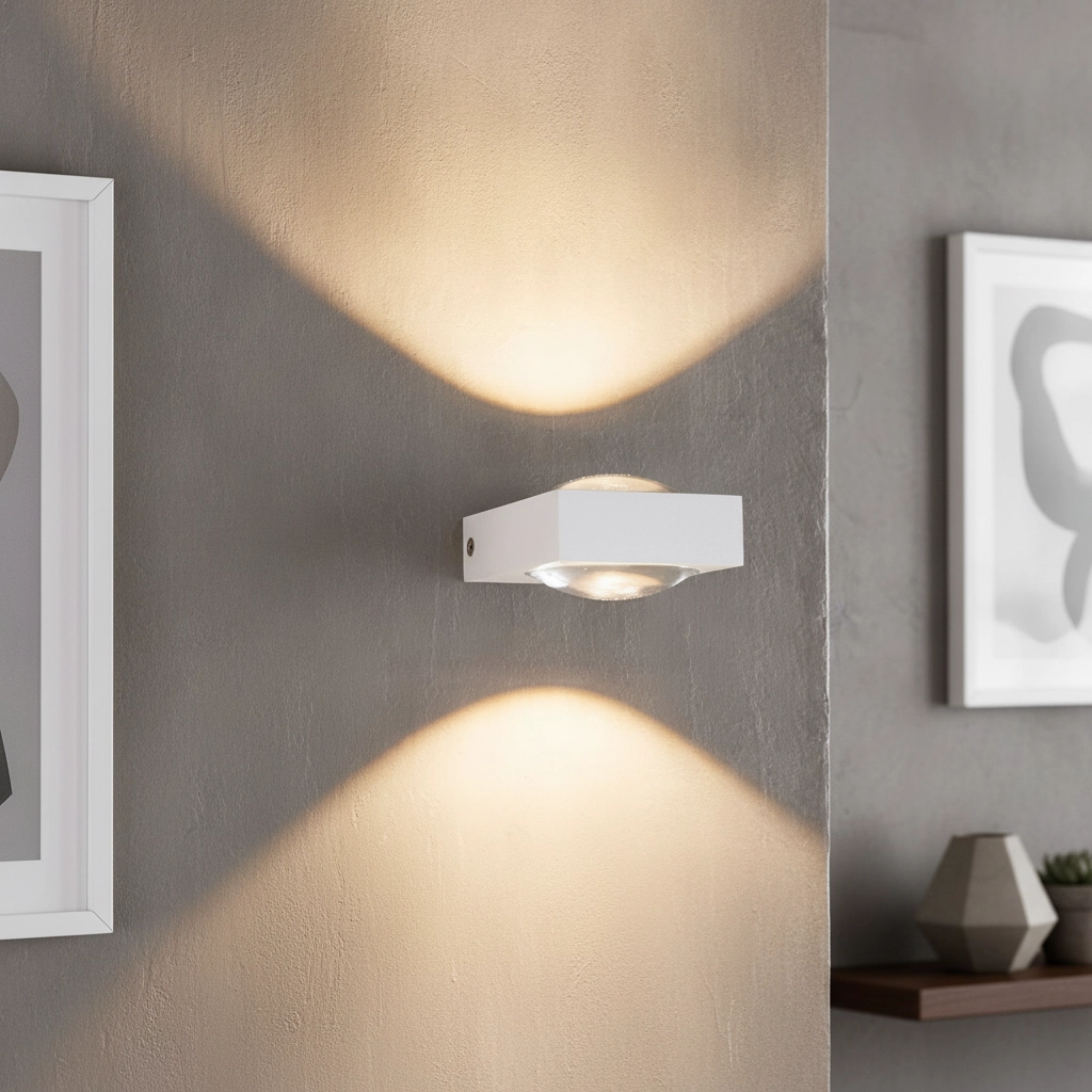 Spot mural à LED Jena 2x3w - 2700K blanc