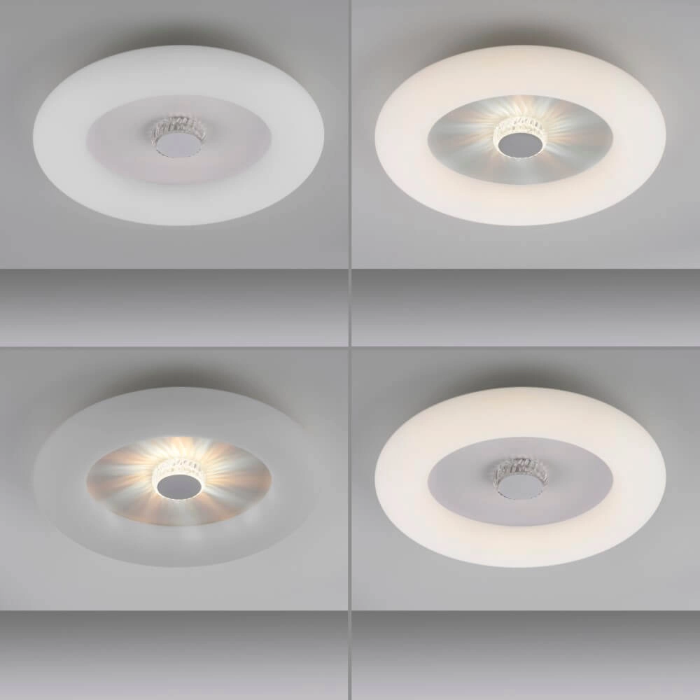 Plafonnier rond Vertigo blanc Ø 50cm Just Light 4043689992408