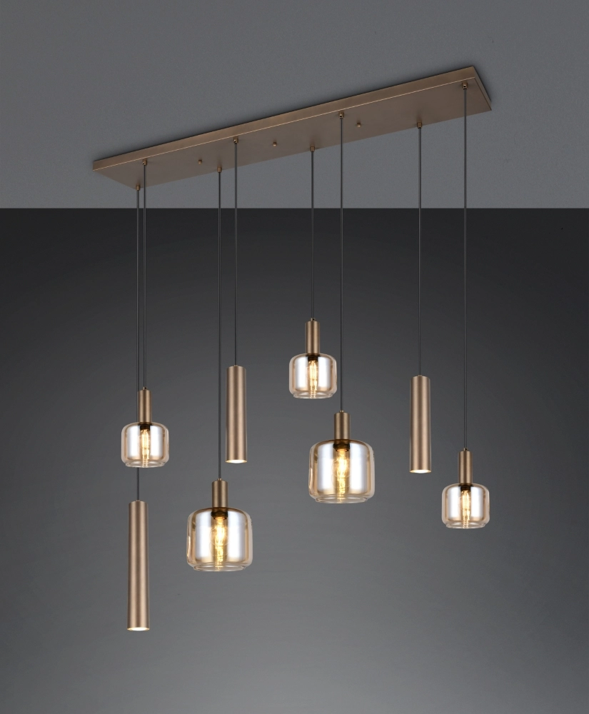 Lampe pendante de conception Mataro 8 lumières (3x GU10)