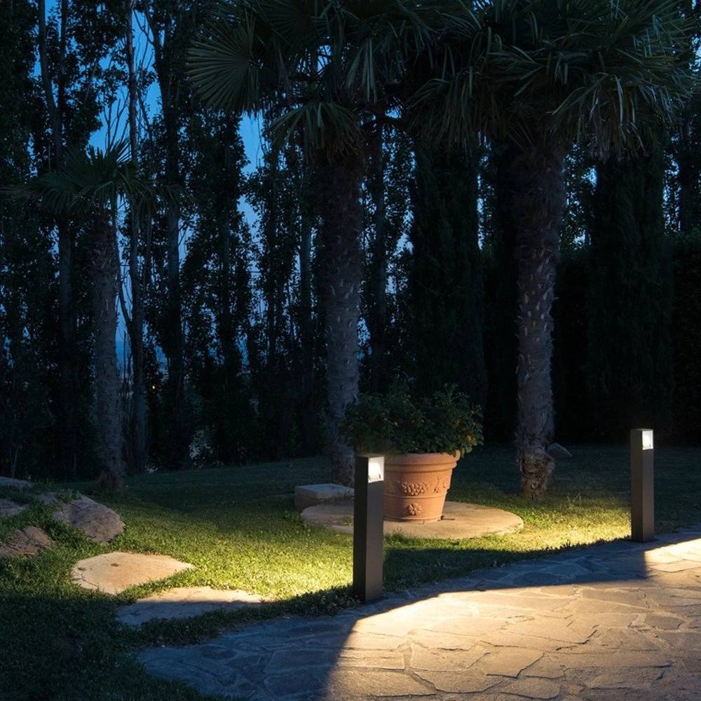 Lampe de jardin LED Logs 70 conception angulaire SLV 4024163131414