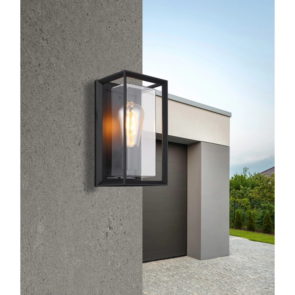 Lampe murale extérieure Logana Noir Globo 9007371465811
