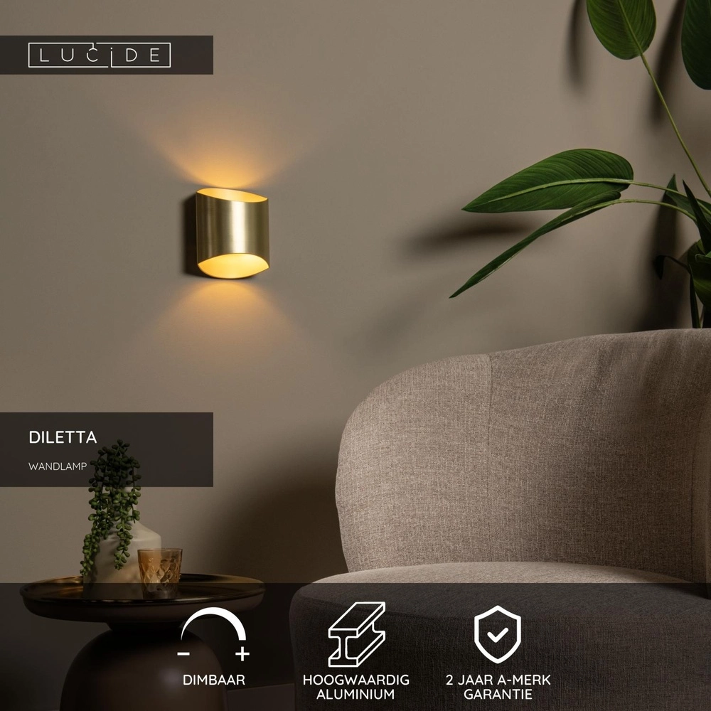 Lampe murale de conception Diletta Or Lucide 5411212093547