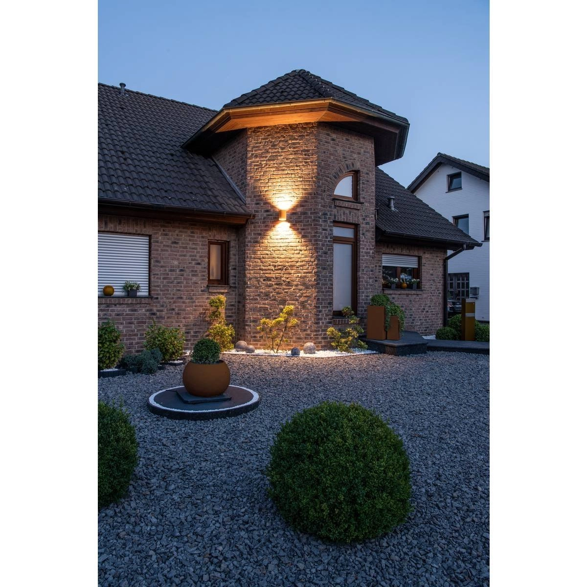 Up- & downlighter Rusty Round 18 cm marron rouille SLV 4024163248013