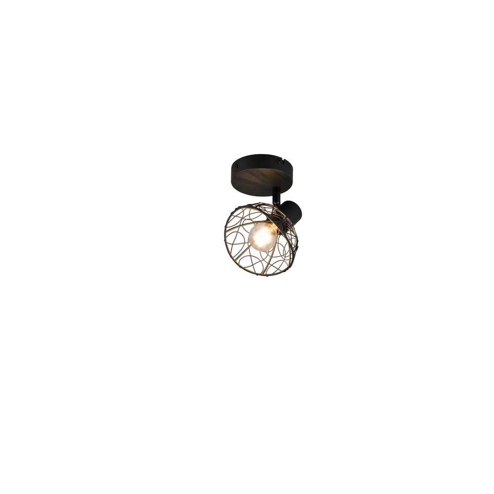 Lampe de plafond Yako Noir simple Trio 4017807670912