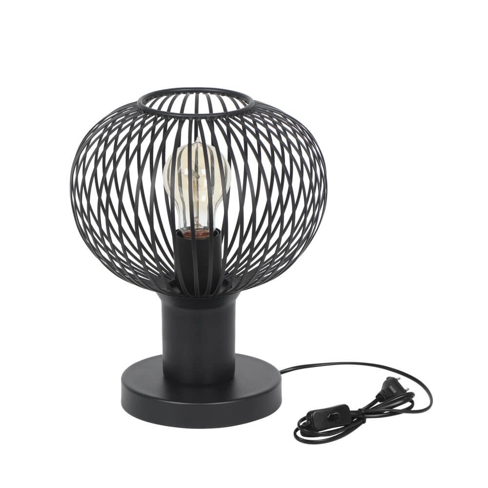 Lampe de table en fil Gila Ø 23 cm - noir Trio 4017807629071