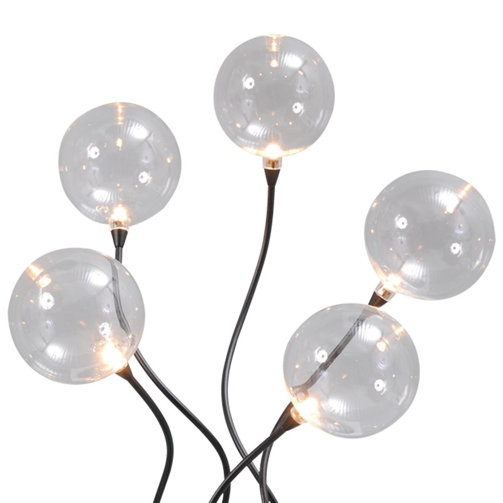 Lampe de table LED Gio 5 lumières noir Masterlight 8718121182124