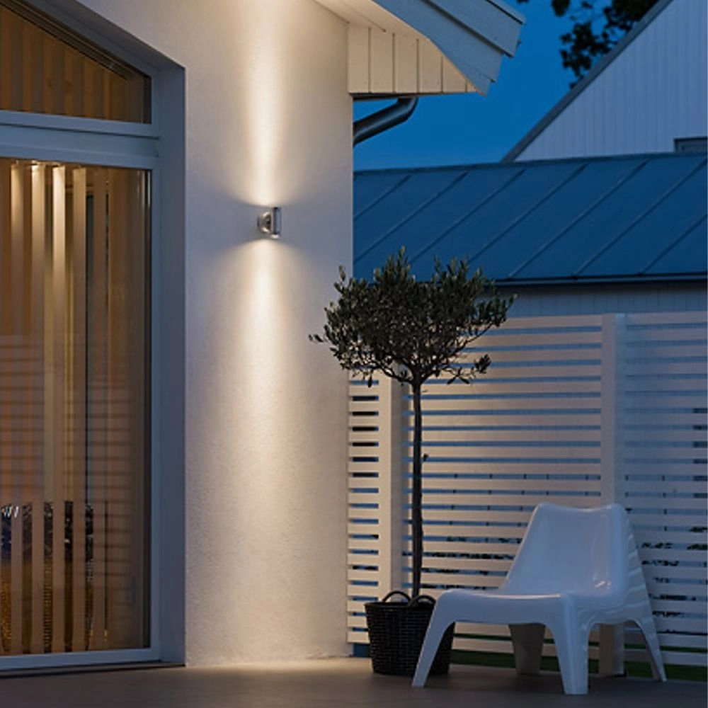 Spot mural LED Monza 2x1w - 3000K 12,5cm gris métal KonstSmide 7318307929317