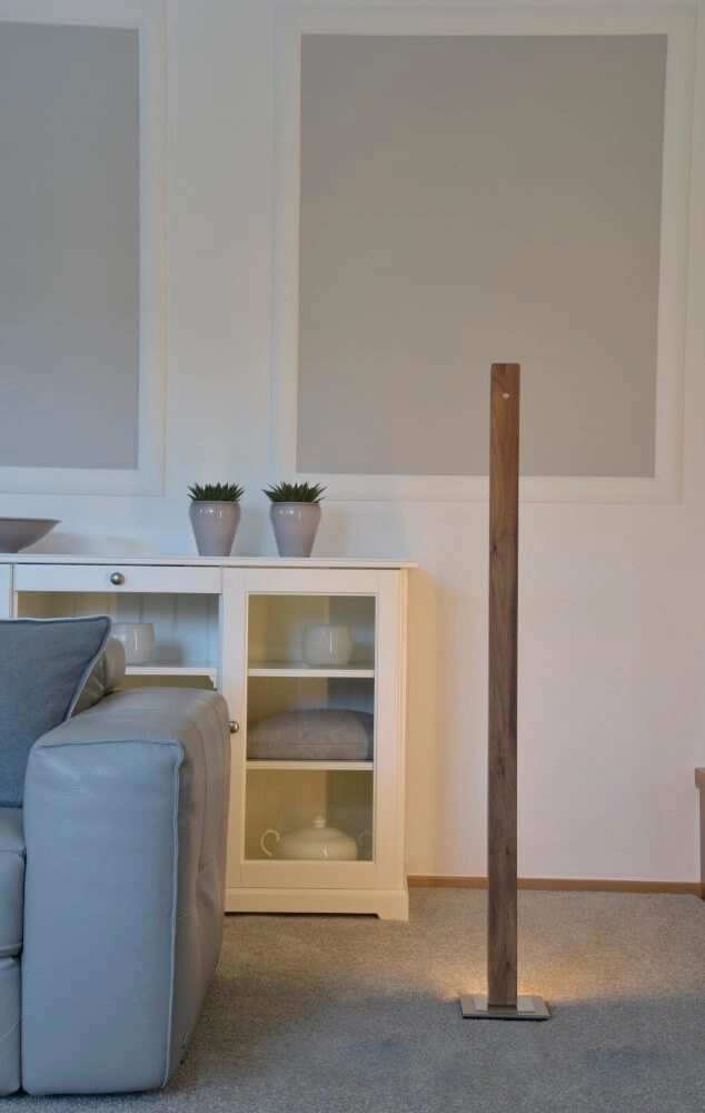 Lampadaire LED Leonora 122,5 cm - noyer huilé HerzBlut 4021273026371