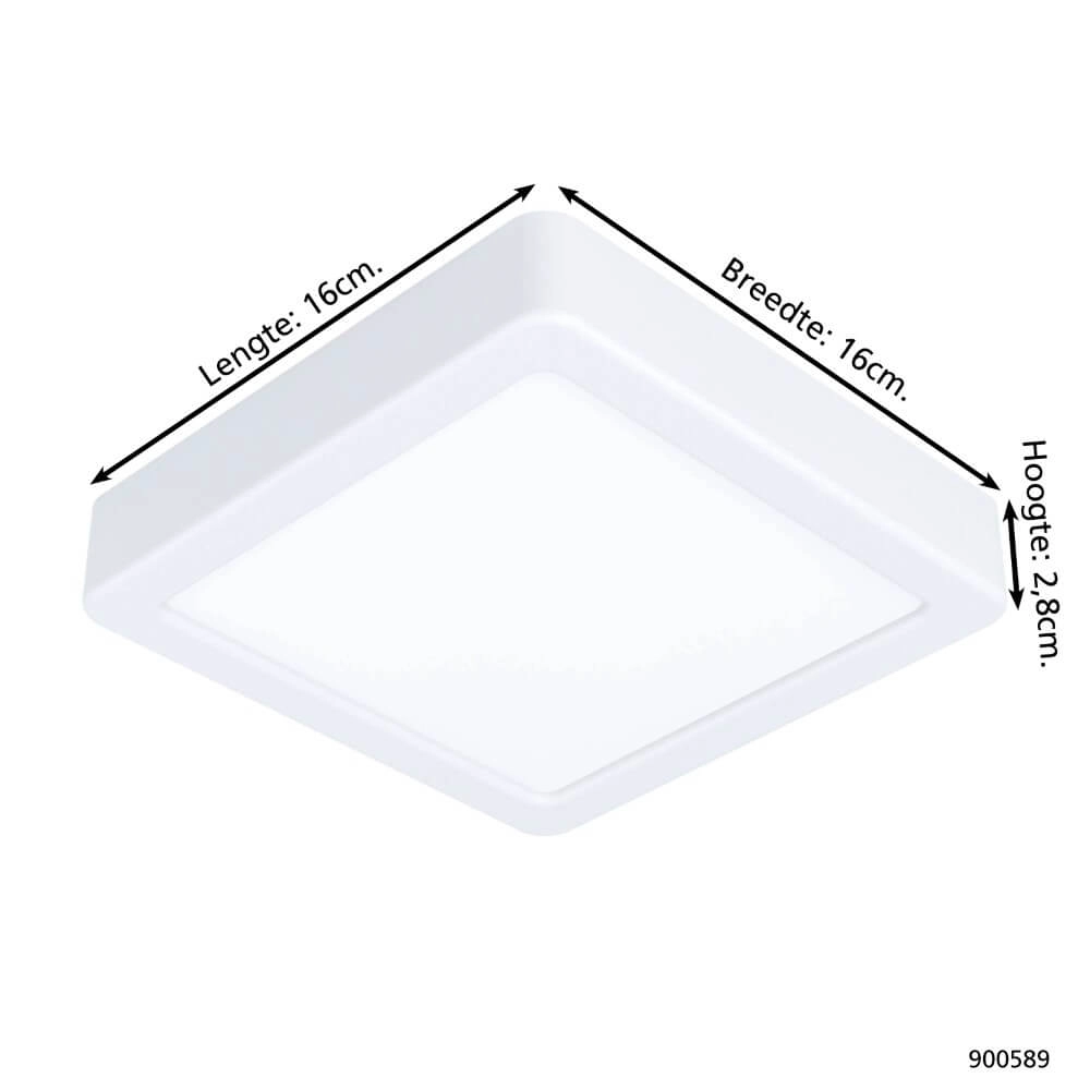 Plafonnier blanc Fueva 5 16 par 16 cm Eglo 9008606244898