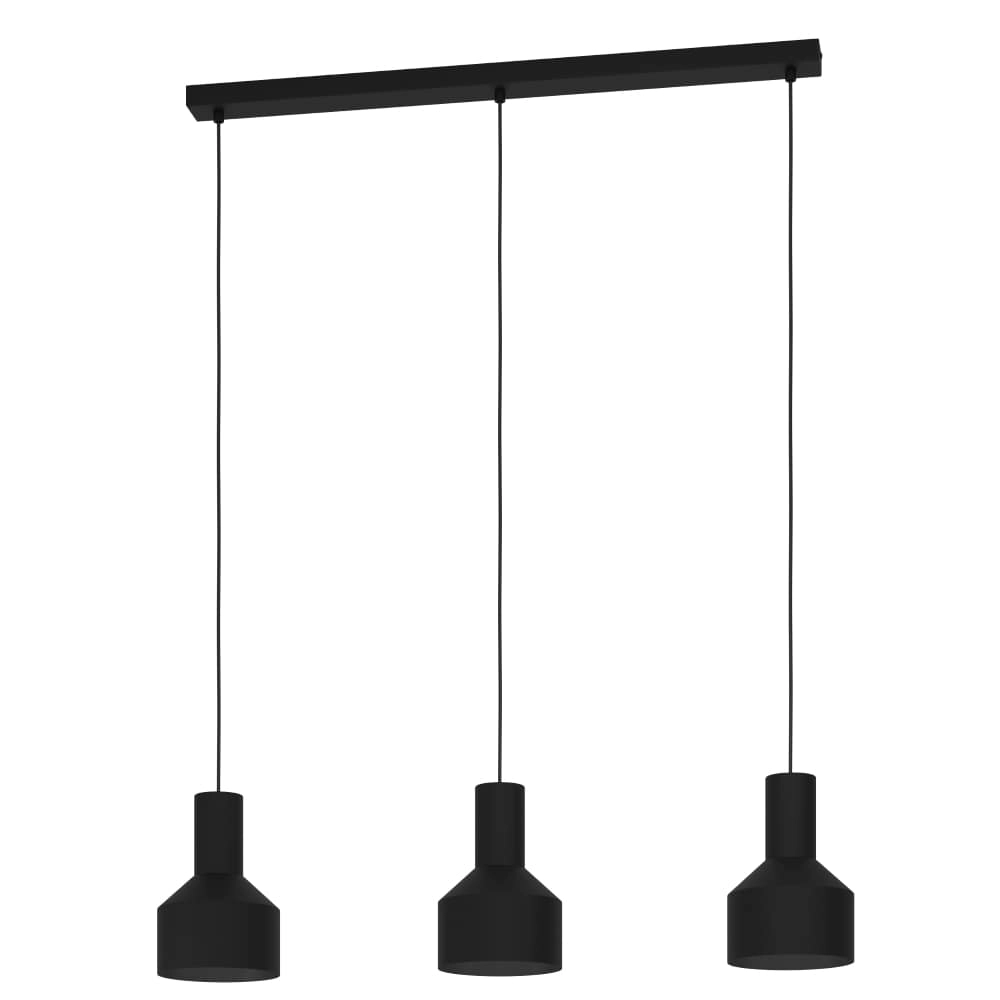 Lampe suspendue 3 lumières Casibare noir