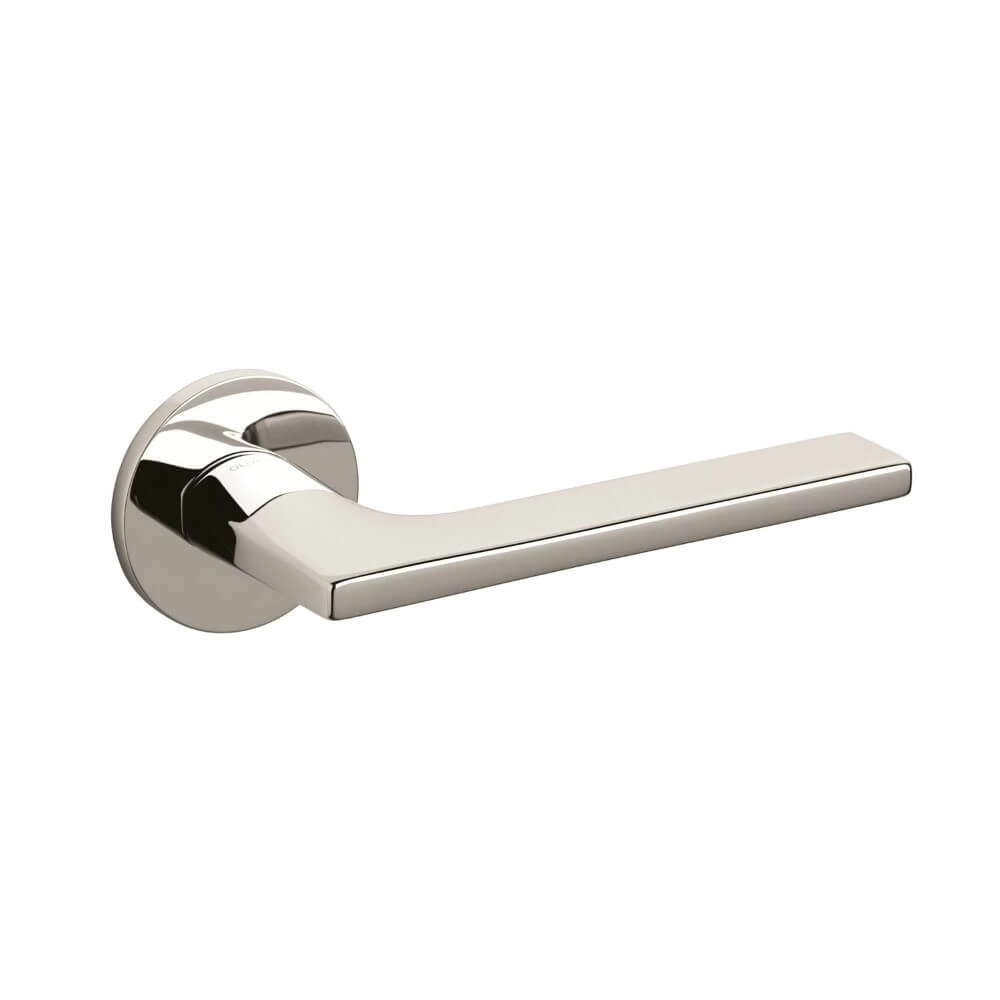 Poignée de porte design Lotus nickel
