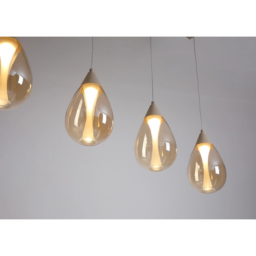 Lampe pendante de conception Pear Marron sable à 4 tons clairs Searchlight 5,05342E+12