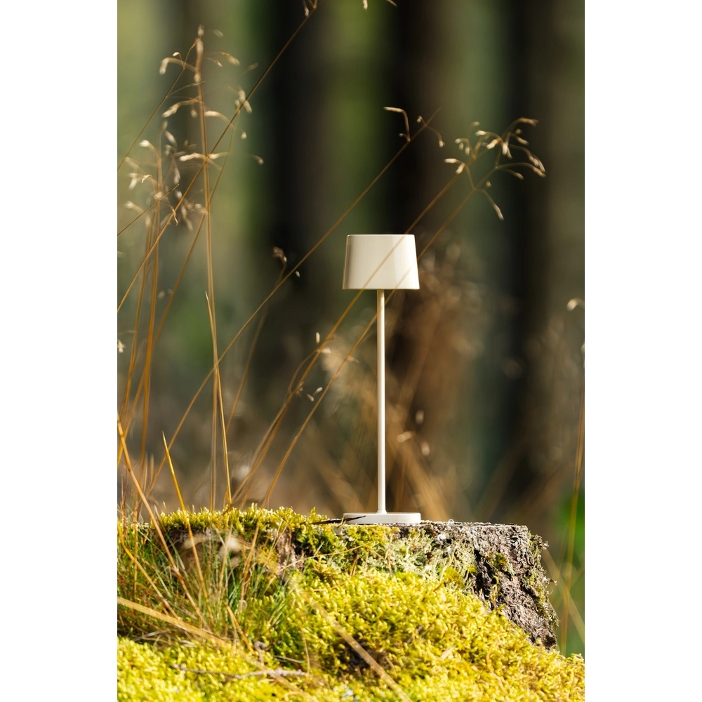 Lampe de table Capri mini Rechargeable brun sable brillant KonstSmide 7318300030386