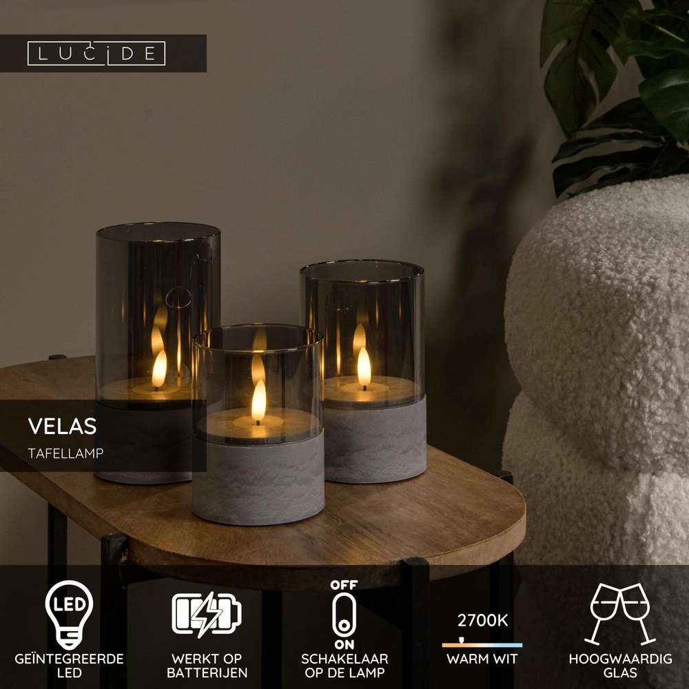 Bougies lumineuses Velas Ensemble de 3 Lucide 5411212134998